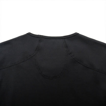 YKYW Men's Cycling Long Sleeve Base Layers Clothing Winter Thermal Fleece Bicycle Undershirt Bike Base Underwear Black