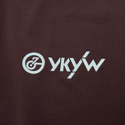 YKYW Multiple Color Men's Summer Short Sleeve Cycling Jersey Moisture Wicking Quick Dry Breathable Bicycle Sports T-Shirt Purple Brown