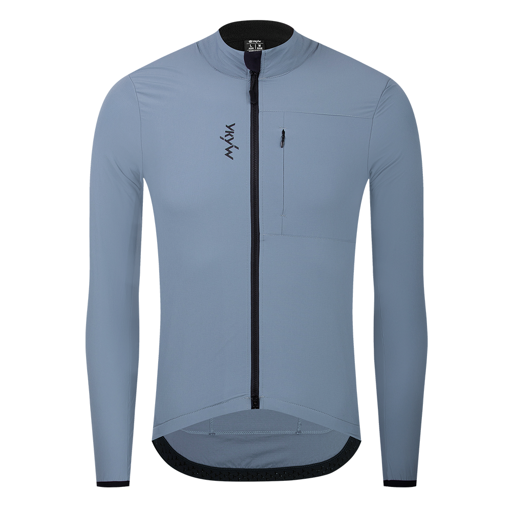 YKYW 10-20°C Men's Long Sleeve Cycling Jacket Waterproof Windproof Bicycle Windbreaker Warmth Fleece Road Bike Cycling Jersey Gray Tops