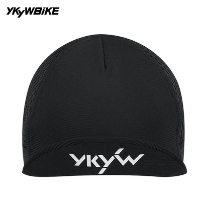 YKYW Unisex Cycling Caps Under Helmet Outdoor Sports Running Road Bike Caps Breathable Sweat Absorb Moisture-wicking Bicycle Hats Black