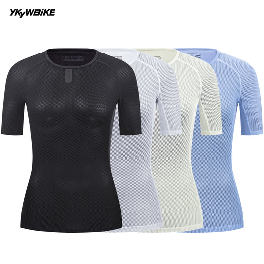 YKYW 2025 Women Short Sleeve Cycling Base Layer Summer Breathable Moisture wicking Lightweight Bicycle Underwear Outdoor Road Bike Vest 4 Colors