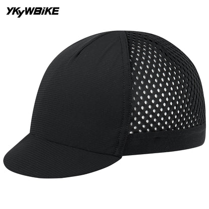 YKYW Unisex Cycling Caps Under Helmet Outdoor Sports Running Road Bike Caps Breathable Sweat Absorb Moisture-wicking Bicycle Hats Black