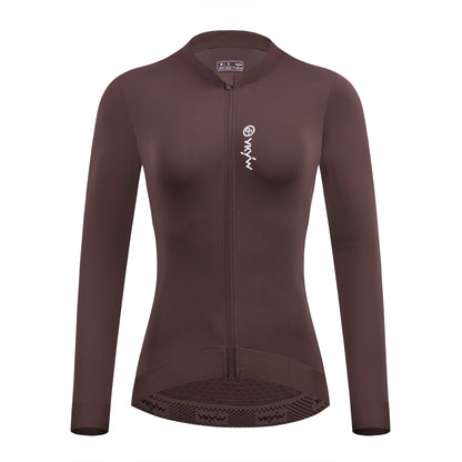 YKYW Summer 2025 Women's Thin Long Sleeve Cycling Jersey Bicycle Clothes Spring Autumn Riding Breathable Road Bike Slim Shirt Tops Solid 5 Colors