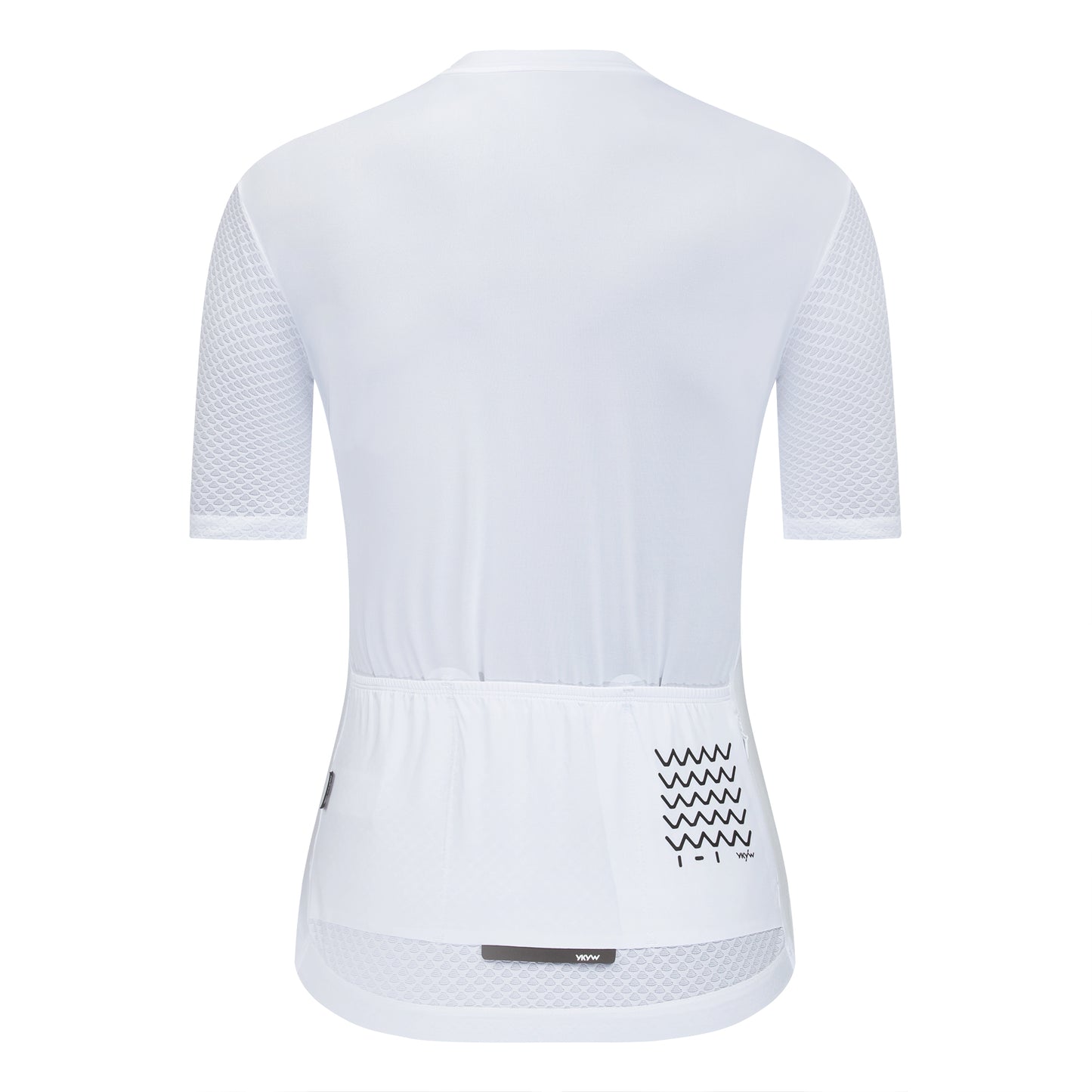 YKYW 2025 Women Short Sleeve Cycling Jersey Summer Quick Dry Road Bike Shirt Breathable Reflective Pro Cycling Clothes Tight Fit Bicycle Tops White