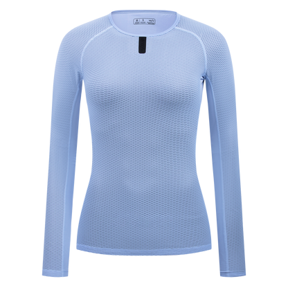 YKYW 2025 Summer Women's Long Sleeve Cycling Jersey Mesh Base Sweatshirt Breathable Vest Tight Fit Tops 4 Colors