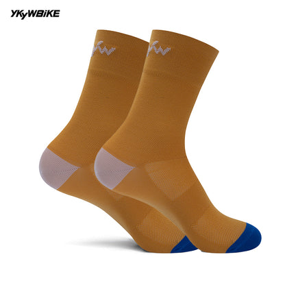 YKYW 2024 Lightweight Breathable Cycling Running Professional Socks Mid-height Socks Wicking Antibacterial Durable Camping Hiking Sports Socks