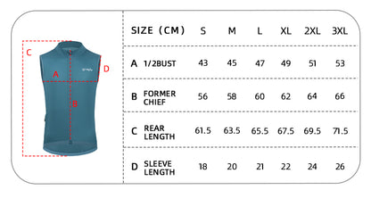 YKYW Men's Sleeveless Cycling Vest Windproof Waterproof Summer UPF50+ Lightweight Breathable Waistcoat MTB Road Bike Windbreaker Bicycle Clothing Black Color