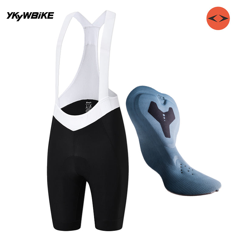 YKYK Women's Pro Blue Cycling Bib Shorts 2024 Summer Breathable Bicycle Sports Clothing Slimming Tights Road Bike Race Bib Shorts 7H Ridding